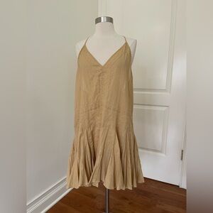 Zara Tan Sleeveless Dress